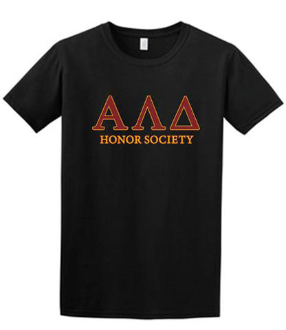 Black T-Shirt with 2 color, full front design